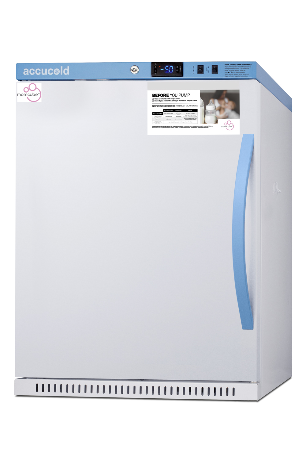 Performance Series 4 cu.ft. ADA height purpose-built MOMCUBE breast milk freezer